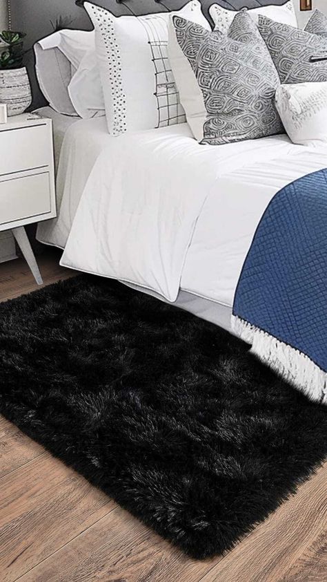 Add a touch of comfort and style to your bedroom with our soft shaggy rug! Perfect for kids' rooms, dorms, or even as a plush bedside companion Aesthetic Area Rugs, Dorm Rug, Dorm Rugs, Soft Shag, Carpets For Kids, 2x3 Rug, Shag Carpet, Bedside Rug, Small Bedroom Ideas