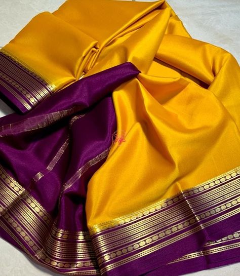 Yellow Sarees, Exclusive Saree Blouse Designs, Floral Blouse Designs, Indian Bride Saree, South Indian Wedding Saree, South Indian Bride Saree, Mysore Silk Sarees, Bride Saree, Indian Wedding Saree