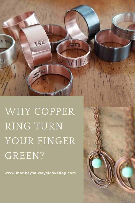 Find out why copper jewelry turn your skin green.  Copper wedding band / copper engagement ring, copper necklace Green Copper Wedding, Copper Wedding Ring, Copper Wedding Rings, Copper Wedding Band, Couples Jewelry, Copper Wedding, Best Gifts For Him, Copper Ring, Couple Jewelry