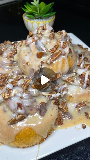 Crista 💜 on Instagram: "Caramel Pecan Cinnamon Rolls #cinnamonrolls #pecan #cinnabon #recipe" Caramel Pecan Cinnamon Rolls, Caramel Cinnamon Rolls, Cinnabon Recipe, Pecan Cinnamon, Pecan Cinnamon Rolls, Easy Sweets, Baking Goods, Caramel Pecan, Sweet Rolls