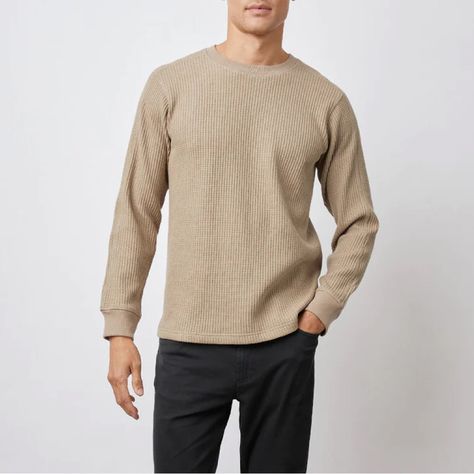 Rail Wade Thermal Barley Waffle Knit Long Sleeve Stay Cozy All Season Long In This Heavy Duty Waffle Knit Thermal. 65% Polyester 35% Cotton True To Size New With Tags Check Out The Rest Of My Closet Thehoneydew Waffle Knit Long Sleeve, Knit Long Sleeve, Wardrobe Ideas, Jersey Top, Mens Crew Neck, Barley, Stay Cozy, Waffle Knit, Plaid Shirt