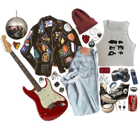 Grunge Outfit | ShopLook Grunge Bitmoji Outfits, 80s Grunge Fashion, Vintage Grunge Outfits, Outfits 30s, 90s Grunge Outfits, Gamine Outfits, 80s Fashion Outfits, 1980’s Fashion, Rocker Outfit