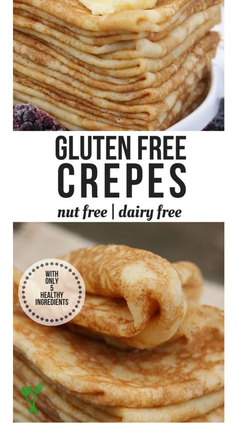 Made with cassava flour, these delicate Grain-Free French Crêpes are free from gluten and grains and can be easily made with 5 ingredients in the blender. Enjoy them savory or sweet. | Prepare & Nourish || #grainfree #glutenfree #dairyfree #crepes French Crepes Recipe, French Crepe Recipe, Gluten Free Crepes, Easy Crepe Recipe, Crepes Recipe, French Crepes, Cassava Flour, Free In French, Glutenfree Dairyfree