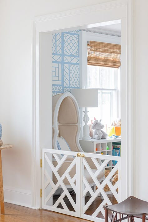 Mackenzie Horan, Design Darling, Baby Safety Gate, Gates Design, Baby Gate, Baby Gates, Dutch Door, Up House, Gate Design