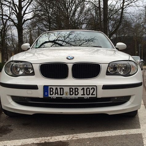 Fun fact: Every car registered in Baden Baden, Germany, has a number plate that commences with "BAD" via @StepsOnLego Uk Car Snapchat, P Plates Driving Aesthetic, P Plates Car, Baden Baden Germany, Private Number Plates, Baden Germany, Car Number Plates, Number Plates, Iphone Repair