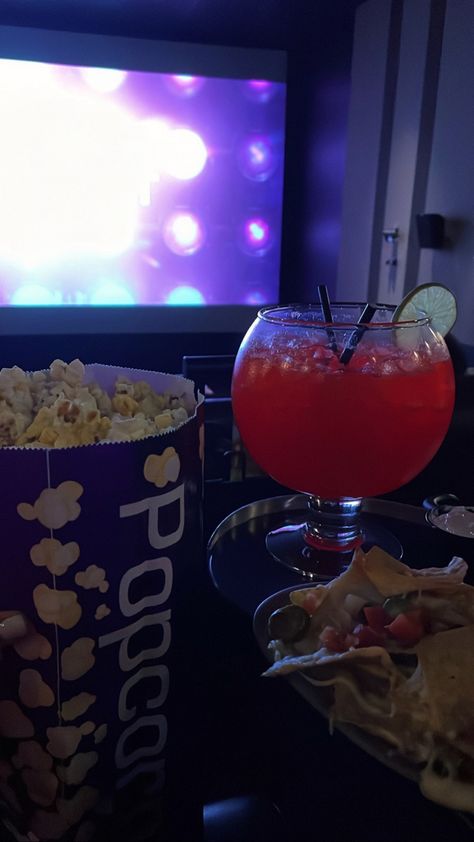 Fishbowl Drink, Christmas Aesthetics, Lime Slice, Loaded Nachos, Fun Indoor Activities, Cinema Movie, Movie Theatre, Indoor Activities, Movie Theater