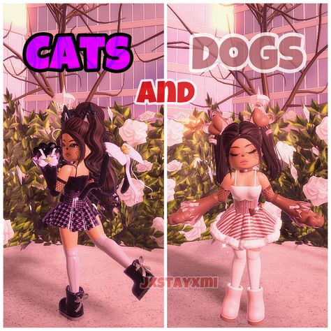 What should I do next? Comment your thoughts!! 💭💗 Royal High Outfits Ideas Cheap, High Hair, Royal Clothing, Royal Outfits, Roblox Roblox, Dog Clothes, Profile Picture, Dog Cat, Dogs