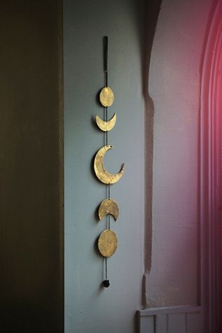 Free People Gold Moon Chime Bohemian Living, Bohol, Bohemian Living Room, Diy Garland, Ramadan Decorations, Boho Dekor, Gold Moon, Decor Minimalist, Boho Home