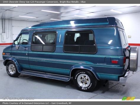 1993 Chevrolet G20 Conversion Van | ... Bright Blue Metallic 1993 Chevrolet Chevy Van G20 Passenger Conversion Chevy Conversion Van, Winnebago Motorhome, Custom Van Interior, Flower Van, Vans Painted, Chevrolet Van, Conversion Vans, Gmc Vans, Conversion Van