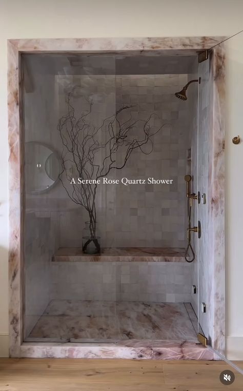 Quartz Bathroom, Bathroom Design Small Modern, Becki Owens, Steam Shower, Bathroom Design Inspiration, Small Bathroom Design, Dream House Interior, Shower Design, Bathroom Organisation