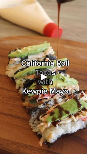 California Roll Tacos with Kewpie Mayo | Craving a California Roll or a Taco? Why not both! 🍣🌮 Crunchy, creative, and completely irresistible!⁣ We've updated the classic California roll into a... | By Kewpie USAFacebook California Hand Roll, California Roll Recipes, Fusion Foods, Kewpie Mayo, Crab Cake Recipes, Facebook Recipes, Chop Sticks, California Roll, Crab Cake