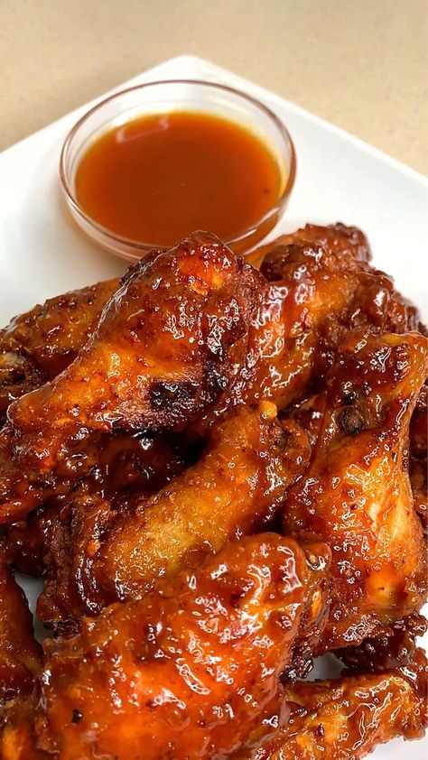 Hot Honey Chicken wings | hot honey chicken wings | By Toya's Kitchen Hot Honey Chicken Wings, Hot Chicken Wings Recipe, Hot Honey Wings, Honey Hot Wings, Hot Honey Chicken Tenders, Saucy Wings, Flavored Chicken, Honey Chicken Wings, Hot Chicken Wings