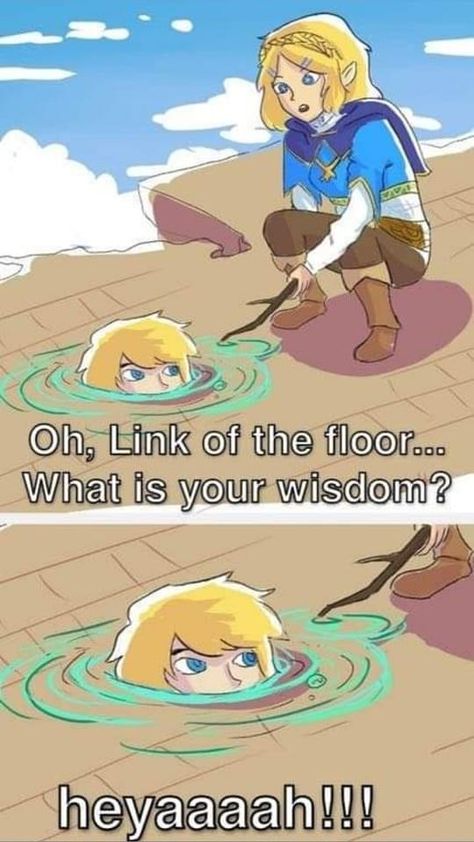 Link Being Silly, Botw Artwork, Botw Memes Funny, Zelda Memes Funny, Koroks Botw, Zelda Botw Fanart, Anime Poses Reference Couple, Legend Of Zelda Funny, Botw Fanart