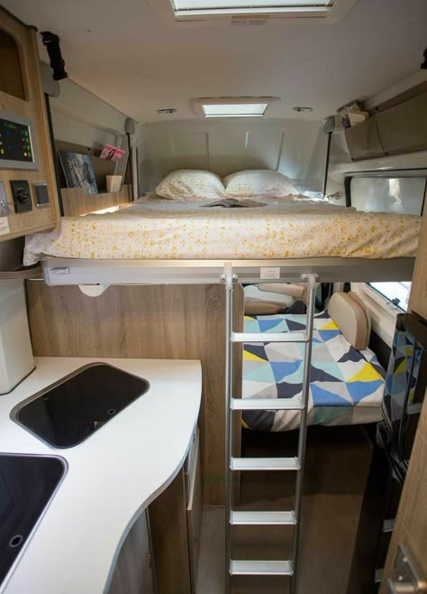 Van Conversion For Family, School Bus Camper, Campervan Bed, Kombi Motorhome, Kombi Home, Caravan Renovation, Van Conversion Interior, Diy Camper Remodel, Sprinter Camper