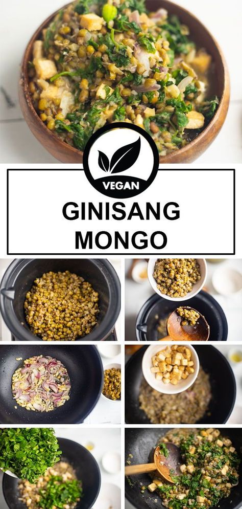 Ginisang monggo is an ultimate comfort food and a staple in Filipino homes. Hearty, savory, and nutritious - the best description for this delicious and easy Fiipino soup recipe! . . . . #ginisangmonggo #ginisangmonggorecipe #ginisangmonggoeasy #ginisangmonggofilipinorecipe #ginisangmonggofilipinofood #ginisangmonggowithampalayaleaves #filipinorecipes #filipinovegetarianrecipe #filipinoveganrecipes Mungo Recipe Filipino, Monggo Recipe Philippines, Pinoy Vegan Recipes, Ginisang Monggo Filipino Food, Ginataang Munggo Dessert Recipes, Ginataang Gulay Filipino Food, Comfort Soup Recipes, Comfort Soup, Best Vegetarian Recipes