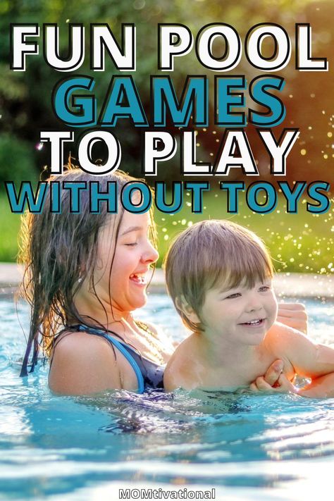 Fun games to play in the pool without toys Family Pool Games, Pool Games Kids, Pool Games To Play, Fun Pool Games, Swimming Games, Fun Games To Play, Swimming Pool Games, Fun Team Building Activities, Pool Party Games