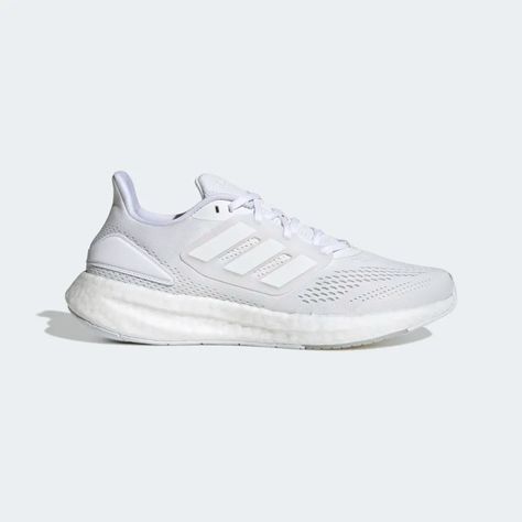 adidas Pureboost 22 Running Shoes - White | Men's Running | adidas US Adidas White Shoes, Adidas Pure Boost, Adidas Boost, Adidas Running Shoes, Adidas Running, Adidas Gazelle Sneaker, Adidas Superstar Sneaker, Man Running, Adidas Online