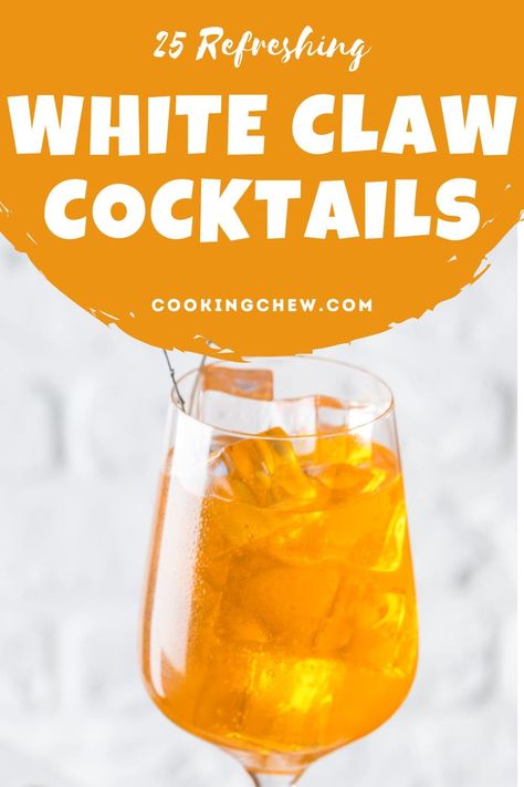 White Claw Cocktails, Unique Cocktail Recipes, Sparkling Lemonade, Wine Spritzer, Grapefruit Soda, White Claw, Cherry Limeade, Mango Chunks, Unique Cocktails