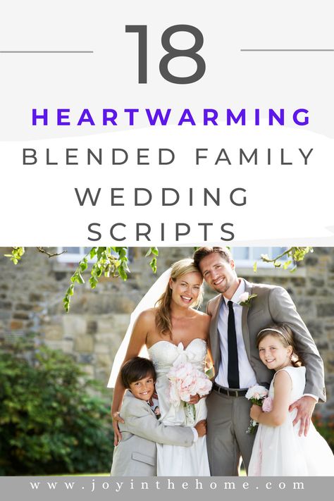 Looking to tie the knot in a blended family? Discover heartfelt and inclusive wedding scripts for a ceremony as unique as your new family! Blended Family Wedding Puzzle, Blended Family Wedding Ideas Unique, Blending Family Ceremony Ideas, Unity Ceremony For Blended Families, Wedding Script For Blended Family, Wedding Gifts For Kids Blended Family, Blended Family Sand Ceremony Script, Second Wedding Blended Family, Blended Family Ceremony Ideas