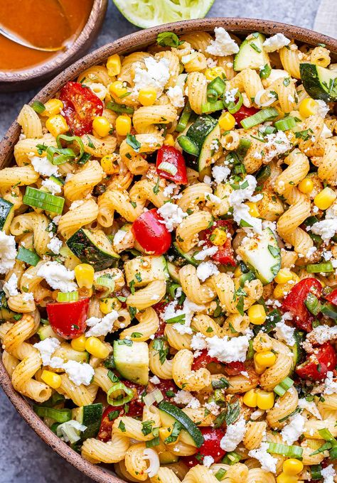 Tomato Corn Pasta Salad Pasta Salad Recipes With Corn, Salad Recipes With Corn, Recipes With Corn, Summer Pesto Pasta, Ricotta Tomato, Recipe Ricotta, Summer Pesto, Recipe Runner, Corn Pasta Salad