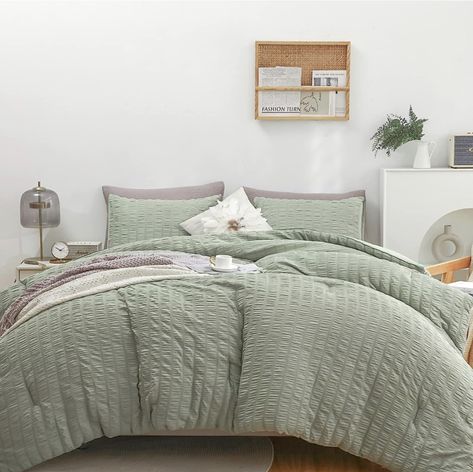 HAOWANER Soft Sage Comforter Set Queen, 3 Pcs Sage Green Comforter Set Queen, Light Green Comforter Queen Size Sage Green Queen Comforter Set Queen Comforter Sage Green, Sage Green Comforter Queen, Home Decor, Bed Set, Cute Bedding, Bedrool Decor Full Size Bed Comforter, Sage Comforter, Sage Green Comforter, Green Comforter Sets, Ruffle Comforter, Full Size Comforter Sets, King Size Comforter Sets, Green Comforter, Bed Comforter