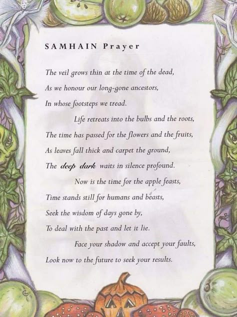 Samhain Prayer, Pagan Prayers, Samhain Traditions, Wiccan Sabbats, Samhain Halloween, Witch Stuff, Grimoire Book, Eclectic Witch, Witch Craft