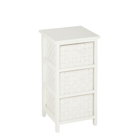 Winston Porter 12" Storage Drawer & Reviews | Wayfair Small Storage Cabinet, 5 Drawer Storage, White Storage Cabinets, 3 Drawer Storage, White Chests, Small Cabinet, Fabric Drawers, Stackable Storage, Bench With Shoe Storage