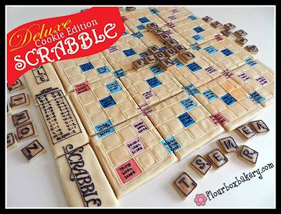 Scrabble Cookies, Game On Cookies, Cookie Countess, Cookie Games, Decorating Videos, Paint Cookies, Sweet Dough, Food Projects, Cookie Gifts