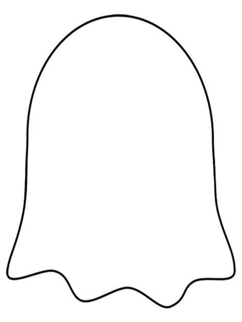 Cute Ghost Faces Template, Ghost Templates Free Printable, Ghost Template For Kids, Ghost Cutout Template, Ghost Cut Out Template, Ghost Printable Free, Ghost Pattern Template, Ghost Outline, Ghost Template Free Printable