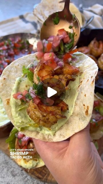 Butterfly Shrimp, Tacos With Avocado, Tiger Shrimp, Avocado Crema, Shrimp Seasoning, Cotija Cheese, Black Tiger, Shrimp Tacos, Gourmet Kitchen