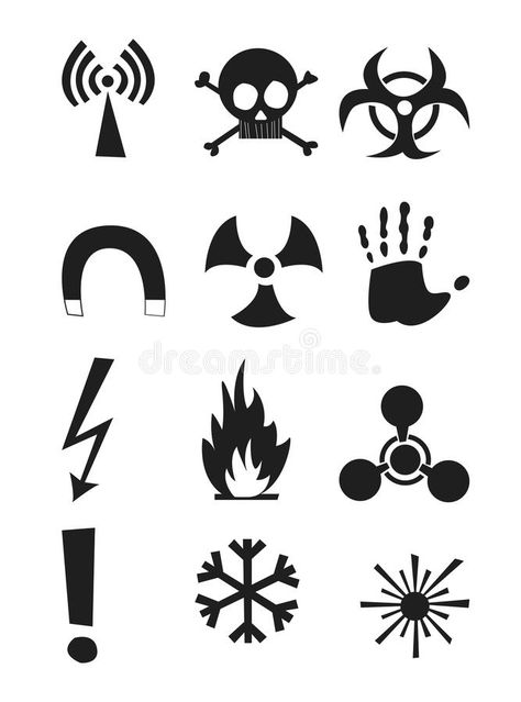 Signs of chemical effects on human, radiation, radiation and explosives. Icons. #Sponsored , #paid, #Paid, #chemical, #explosives, #Icons, #effects Brand Pillars, Biohazard Symbol, Doodle Shirt, Pink Panther, Diy Tips, Clothing Design, Mini Art, Chemistry, Design Inspo