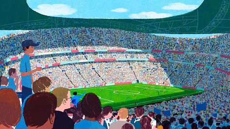 FIFA Russia World Cup 2018 Social by Tatsuro Kiuchi Biology Major, Russia World Cup, Lotus Seed, World Cup Russia 2018, Soccer Art, Weekly Inspiration, Christian University, Images Design, American Illustration