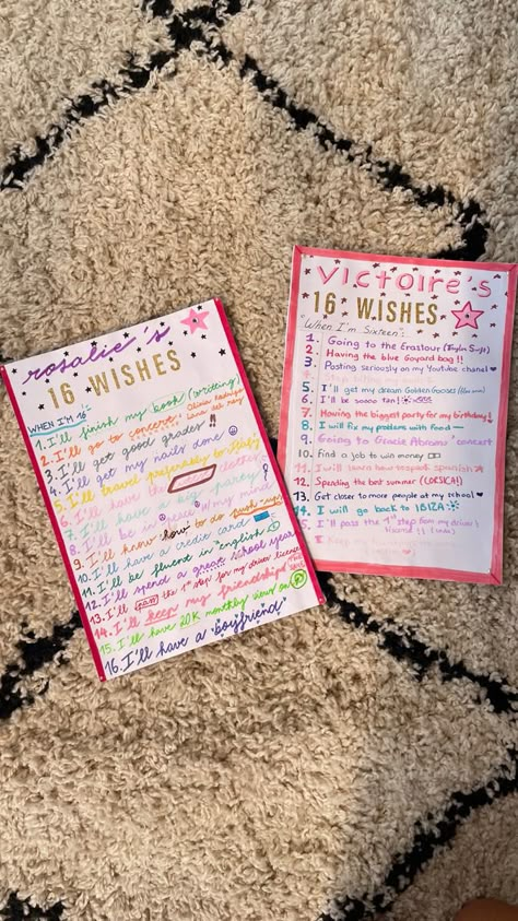 16wishes,movie,aesthetic,summer,wishlist,girls Sweet 16 Wishlist, 16 Wishes Poster, Sweet Sixteen Gift Ideas, 16 Wishes, 16th Birthday Wishes, Manifesting Board, Stitch Wedding, Sweet Sixteen Gifts, Summer Wishlist