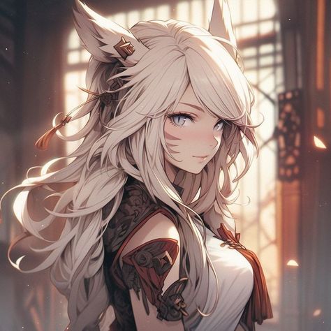 Cat Character Design, Fox Woman, Character Design Female, Wolf Anime, Cat Character, Anime Animals, Art Work, Character Art, Fox