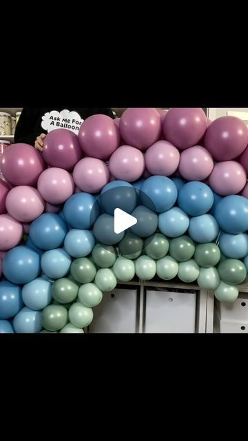 Ask Me For A Balloon on Instagram: "This balloon rainbow decoration is easy to make! I used 92 x 12” balloons and 40 x 5” balloons ⬇️
Kalisan Balloons 
5” Retro Winter Green (size 4”)
5” Retro Sage (size 4.5”)
12” Retro Blue Grass (size 5”)
12” Retro Deep Blue (size 5.5”)
12” Retro Dusty Rose (size 6”)
12” Retro Wild Berry (size 7”)
Follow for tutorials, tips & inspiration 🎈#balloons #balloonsofinstagram #balloondecoration #balloonartist #balloon #balloondecorationideas #askmeforaballoon" 5 Balloons, Green Balloon, Christmas Balloons, Rainbow Decorations, Wild Berry, Dusty Rose, Deep Blue, Balloon Decorations, Balloons