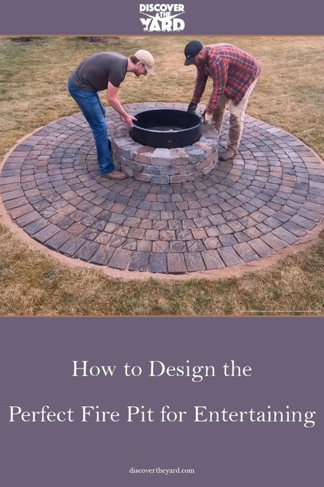 Firepit Design, Paver Fire Pit, Bonfire Pits, Deck Fire Pit, Brick Fire Pit, Outdoor Fire Pit Designs, Fire Pit Landscaping, Backyard Beach, Fire Pit Area