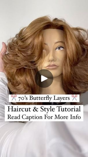 Butterfly Effect Haircut, Butterfly Layers Tutorial, 70s Butterfly Layers, Butterly Layer Hair, Butterfly Cut In A Ponytail, Mid Length Hair With Layers, Midlength Haircuts, Fashion Tutorial, Mid Length Hair