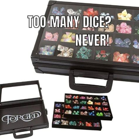 Best DnD Dice Storage Box and Case (Top 20 Reviewed) - Tangible Day - Forged Gaming Dice Display Case with Rollout tray and dice tray. Huge capacity for a large number of dice sets, or individual dice for gamers Dnd Dice Organizer, Dice Storage Ideas, Dnd Dice Display, Dice Display, Dice Storage, Gaming Dice, Wooden Dice, The Mimic, Top Games