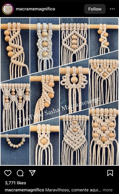 Simpul Makrame, Pola Macrame, Macrame Wall Hanger, Free Macrame Patterns, Macrame Plant Hanger Tutorial, Macrame Wall Hangings, Macrame Plant Hanger Patterns, Macrame Knots Tutorial, Idee Cricut