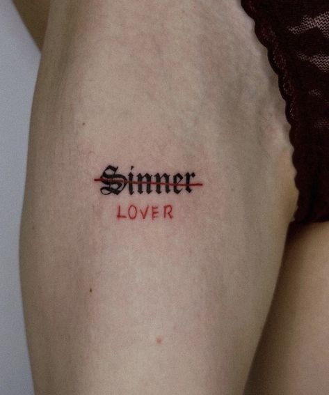 Gothic Text Tattoo, 2009 Tattoo, Sinner Tattoo, Savage Tattoo, Meaningful Tattoos For Men, Gothic Text, Tattoo 2024, Joker Tattoo, Elbow Tattoos