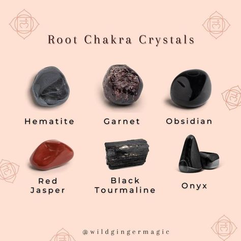 Wild Ginger Apothecary on Instagram: "Here are some crystals associated with the Root Chakra! You can shop all of these tumbled stones on our website. ❤️ https://bit.ly/2WK3tdv" The Root Chakra, Kali Mata, Wild Ginger, Chakra Crystals, Root Chakra, Tumbled Stones, Rocks And Minerals, Tumbling, Apothecary