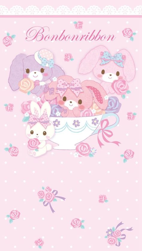 Pastel My Melody, Imai Kira, Wallpaper Sanrio, Sugar Bunnies, Sanrio Wallpapers, Paper Phone, Wall Paper Phone, 강아지 그림, Sanrio Wallpaper