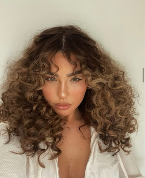 Curly Hair Color Ideas, Curly Hair Color, Hairstyle Curly, Dyed Curly Hair, Natural Curly Hair Cuts, Highlights Curly Hair, Colored Curly Hair, Hairdos For Curly Hair, Curly Hair Inspiration