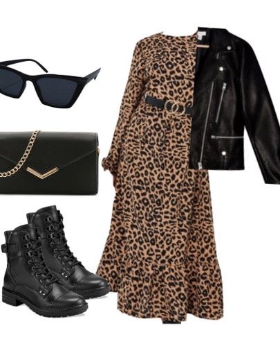 Leopard Print Work Outfit, Leather Combat Boots Outfit, Real Housewives Fashion, Leopard Dress Outfit Winter, Leopard Print Dress Outfit Winter, Animal Print Jacket Outfit, Cheetah Print Dress Outfit, Leopard Print Boots Outfit, Animal Print Dress Outfit