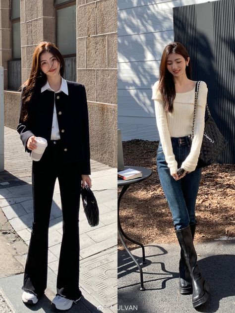 Mulvan Official, Official Outfits, Outfit Korean Style, Jacket Outfit Women, Outfit Korean, Chic Winter Outfits, Stylish Winter Outfits, Winter Fashion Outfits Casual, Elegant Outfits