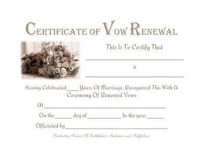 Free printable - Vow Renewal Certificate Vow Renewal Certificate, Wedding Vow Renewal Ceremony, Vow Renewal Invitations, Vowel Renewal, Renewal Wedding, Vow Renewal Ceremony, Wedding Renewal Vows, Wedding Certificate, Wedding Vows Renewal