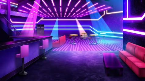 Gacha Background, Anime Places, Episode Interactive Backgrounds, Nightclub Design, Background Anime, Gacha Backgrounds, Episode Backgrounds, Scene Background, Scenery Background