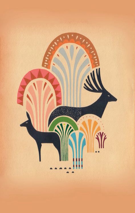 Fall deer Gig Poster, Awesome Stuff, Design Graphique, Animal Illustration, Illustrations Posters, Graphic Design Illustration, Lany, Graphic Illustration, Animal Art