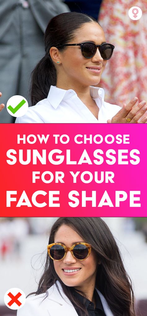 How To Pick Sunglasses For Your Face Shape: With so many options to choose from, it is easy to go wrong with picking a pair of sunglasses for your face shape. Read on to learn about the various types of sunglasses for different face shapes and which ones you should go for. #sunglasses #faceshape #fashion #style #tips #tricks Sunglasses Oval Face, Square Face Sunglasses, Stylish Sunglasses Women, How To Choose Sunglasses, Sunglasses For Small Faces, Face Shape Sunglasses, Glasses For Oval Faces, Womens Sunglasses Face Shape, Sunglasses For Your Face Shape