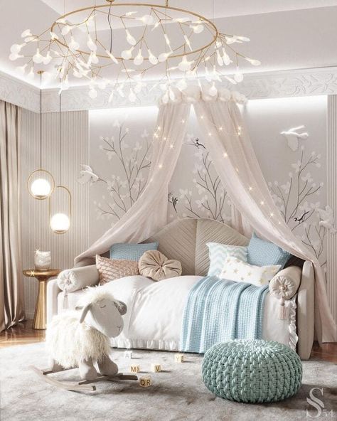 Modern Kids’ Bedrooms Inspirations Modern Kids Bedrooms, Luxury Kids Bedroom, Chic Bedroom Decor, Kids Bedroom Inspiration, Toddler Bedrooms, Kids Interior, Baby Bedroom, Boho Bedroom, Kid Spaces